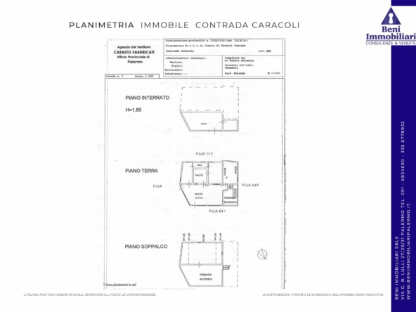 planimetria CONTRADA CARACOLI